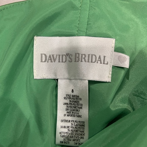 David’s Bridal strapless silk dress - Picture 2 of 2